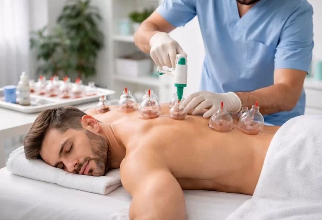 Full body restorative holistic therapy session on a comfortable linen treatment bed